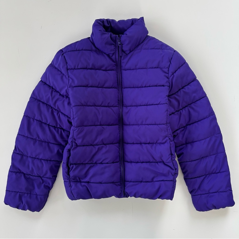 Children's Place Girls Purple Long Sleeve Puffer Jacket Winter Size Large 10/12